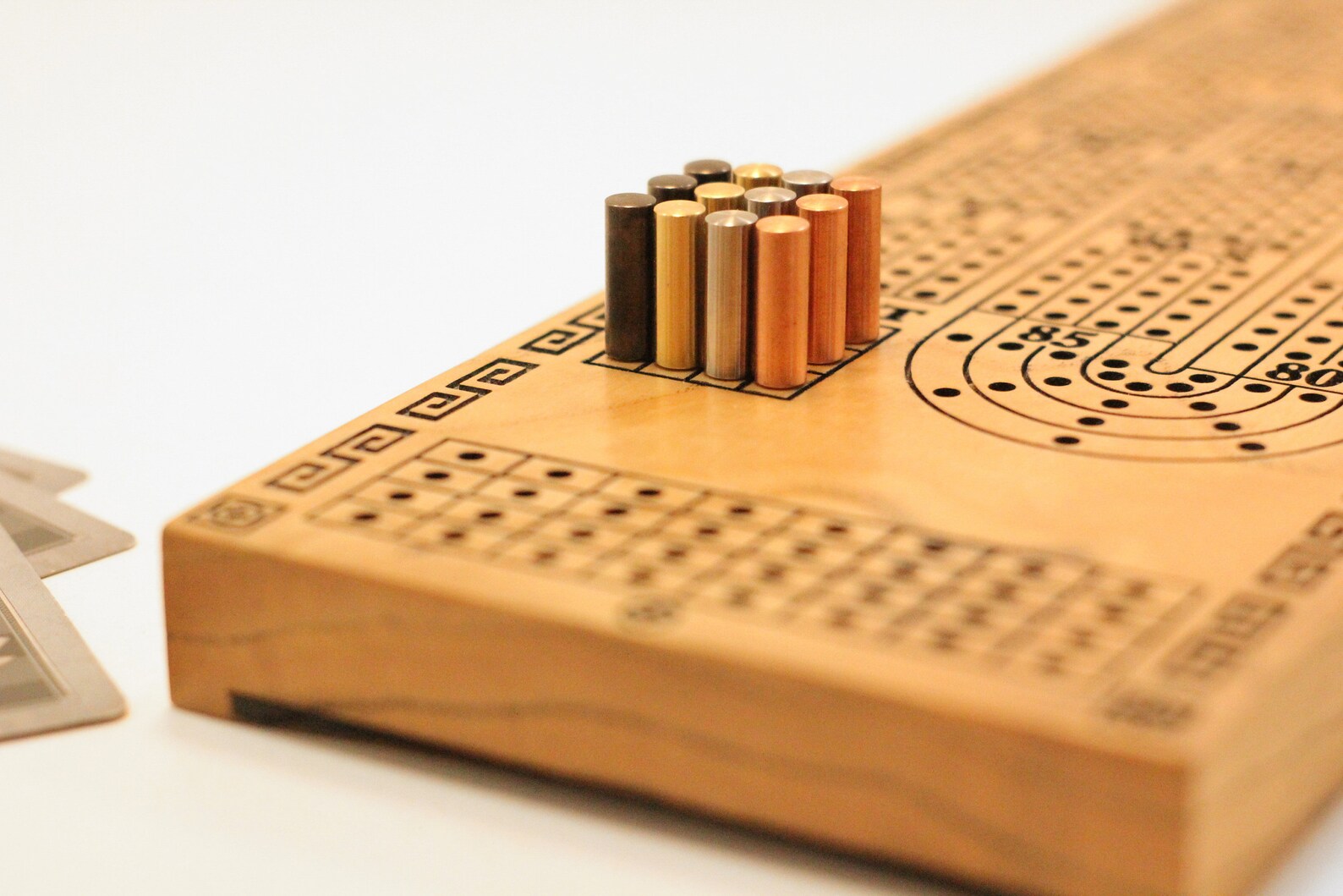 Cribbage Board. 4 Player Cribbage. Strategy Game. Wooden Etsy
