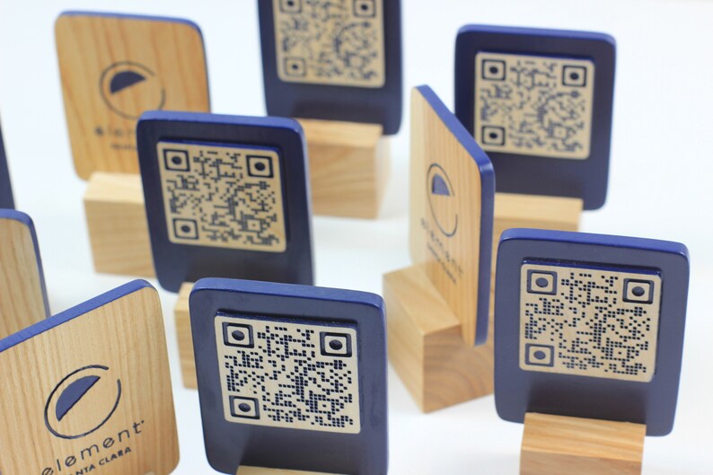 Menu Holder Qrcode Etsy