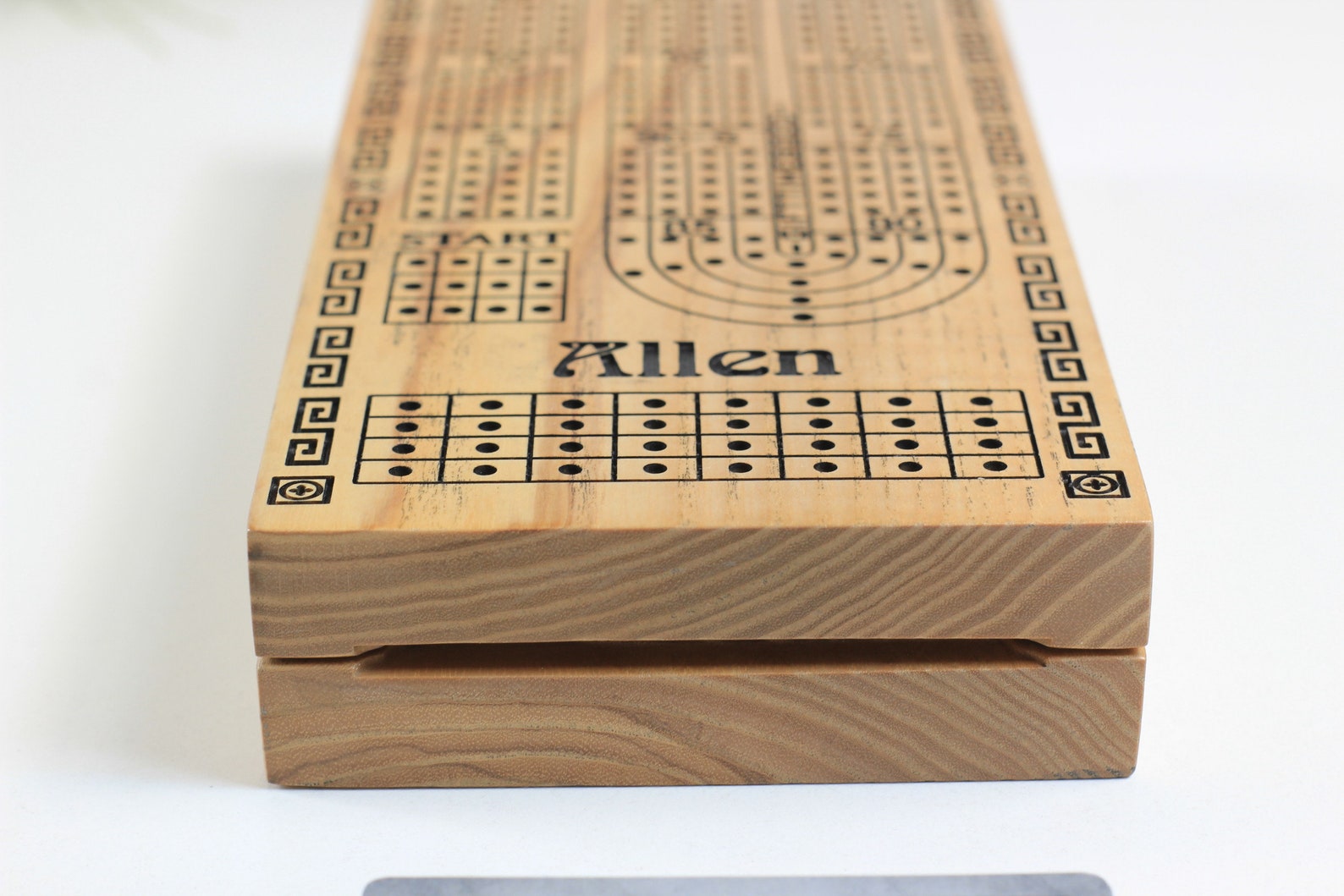 Personalized Folding Cribbage Board Wood Cribbage Board Etsy
