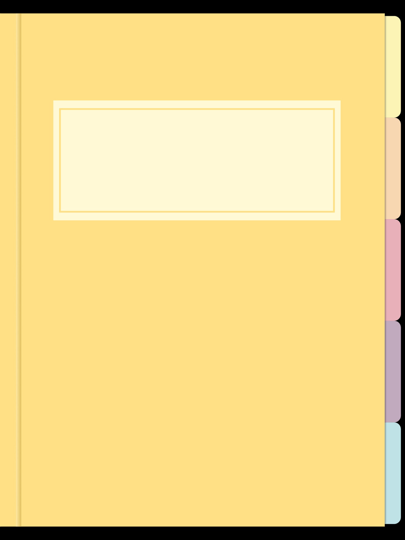 Digital Notebooks 5 Colored Tabs With Hyperlinks Etsy Canada