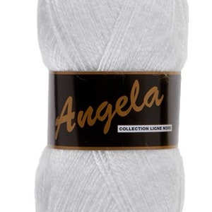 maxi bola Angela 100gr, 500 m, lana y acrílico, suave y fino 005