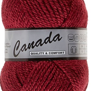 ball of 50 gr wool and acrylic Canada 018