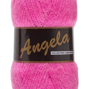 maxi bola Angela 100gr, 500 m, lana y acrílico, suave y fino 020