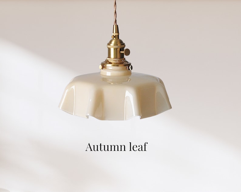 Pendant Light, Ceiling Lights, Hanging Light, Vintage Stain Glass Light, Ceiling Lamps, Pendant Lighting, Pendant Autumn leaf