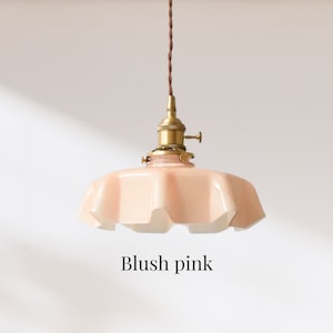 Pendant Light, Ceiling Lights, Hanging Light, Vintage Stain Glass Light, Ceiling Lamps, Pendant Lighting, Pendant Blush