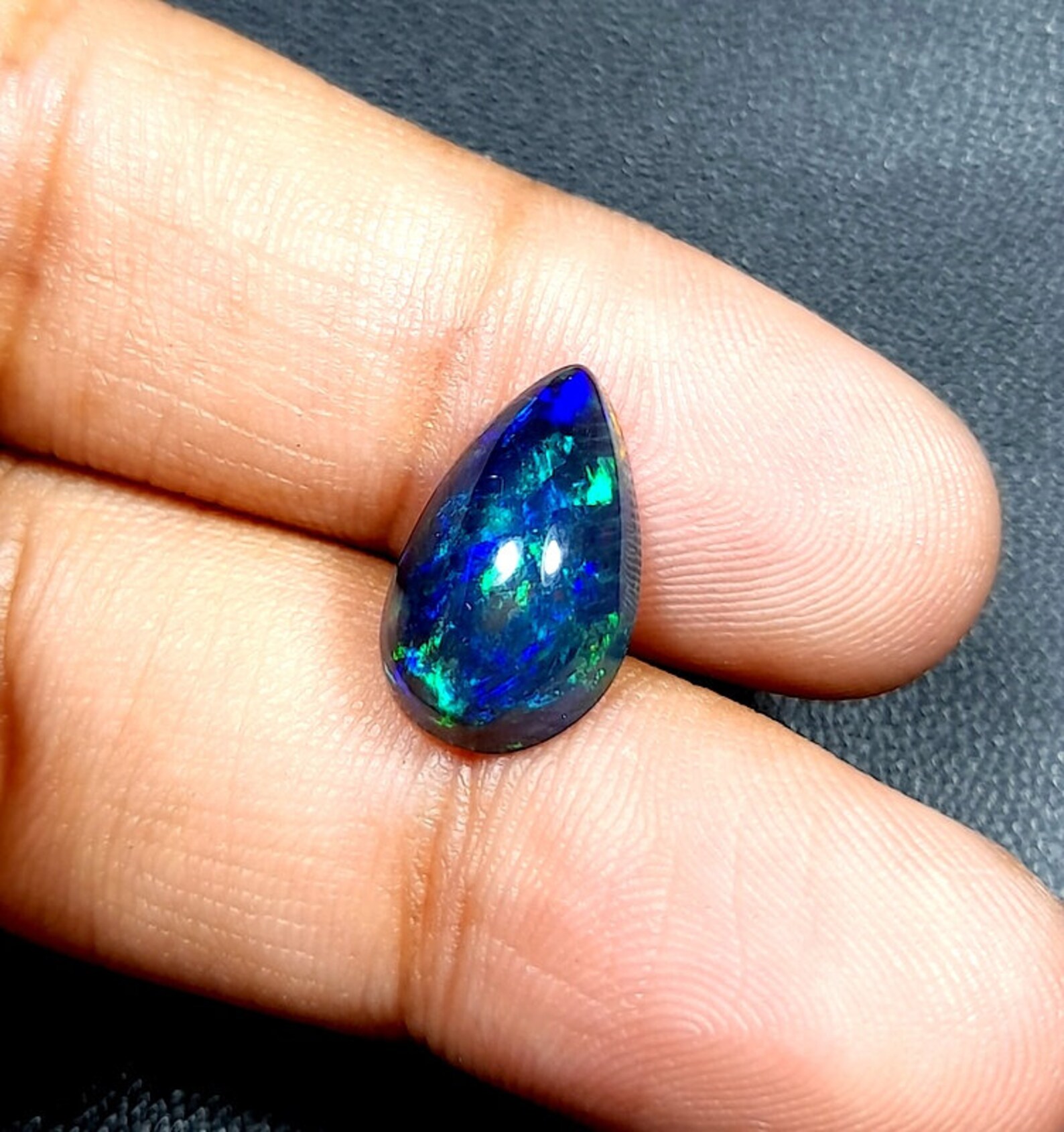 Black Opale Gemstone 2.65 Carat Noir Éthiopien Opale Gemstone Etsy