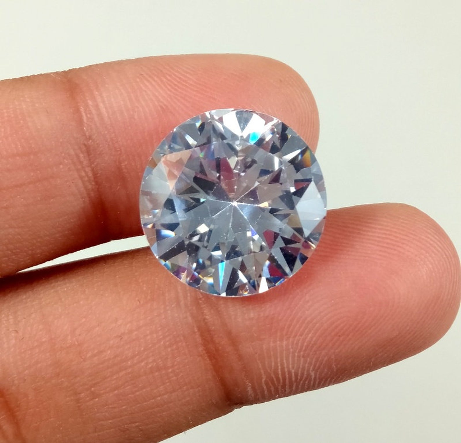 ZIRCÓN BLANCO PIEDRA PRECIOSA 21 quilates De primera calidad Etsy