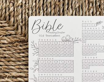 Bible Reading Tracker 5x7 , Bible check list, Bible reading log, English plan, Russian plan, Ukrainian plan, Romanian Bible Plan.