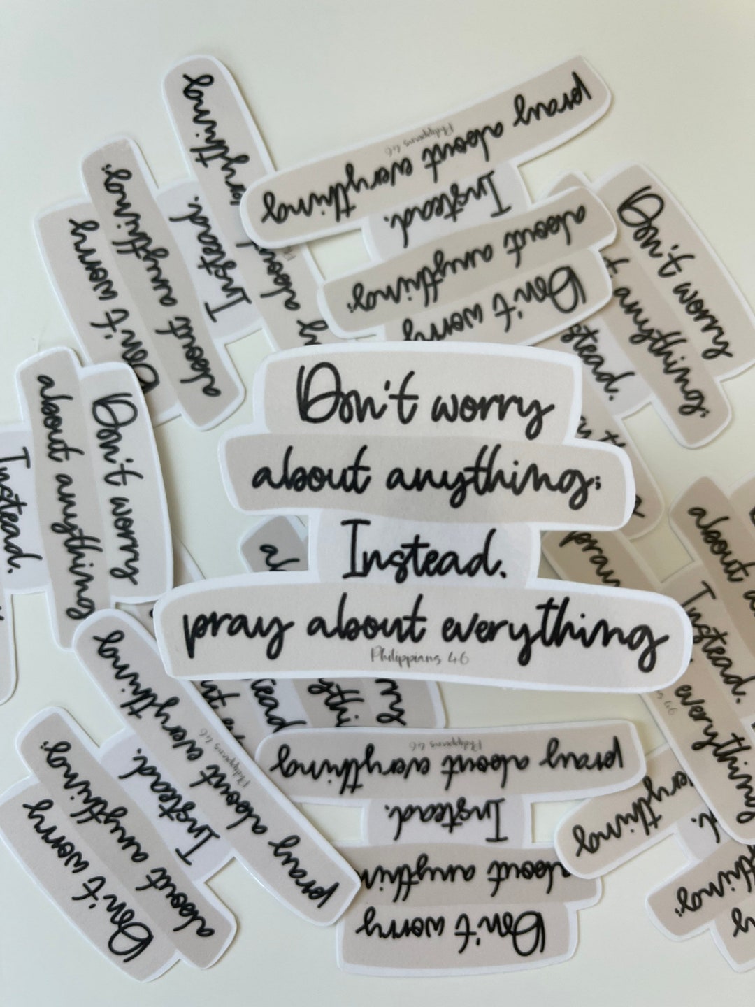 Sticker Don't Worry About Anything, Instead Pray About Everything for ...