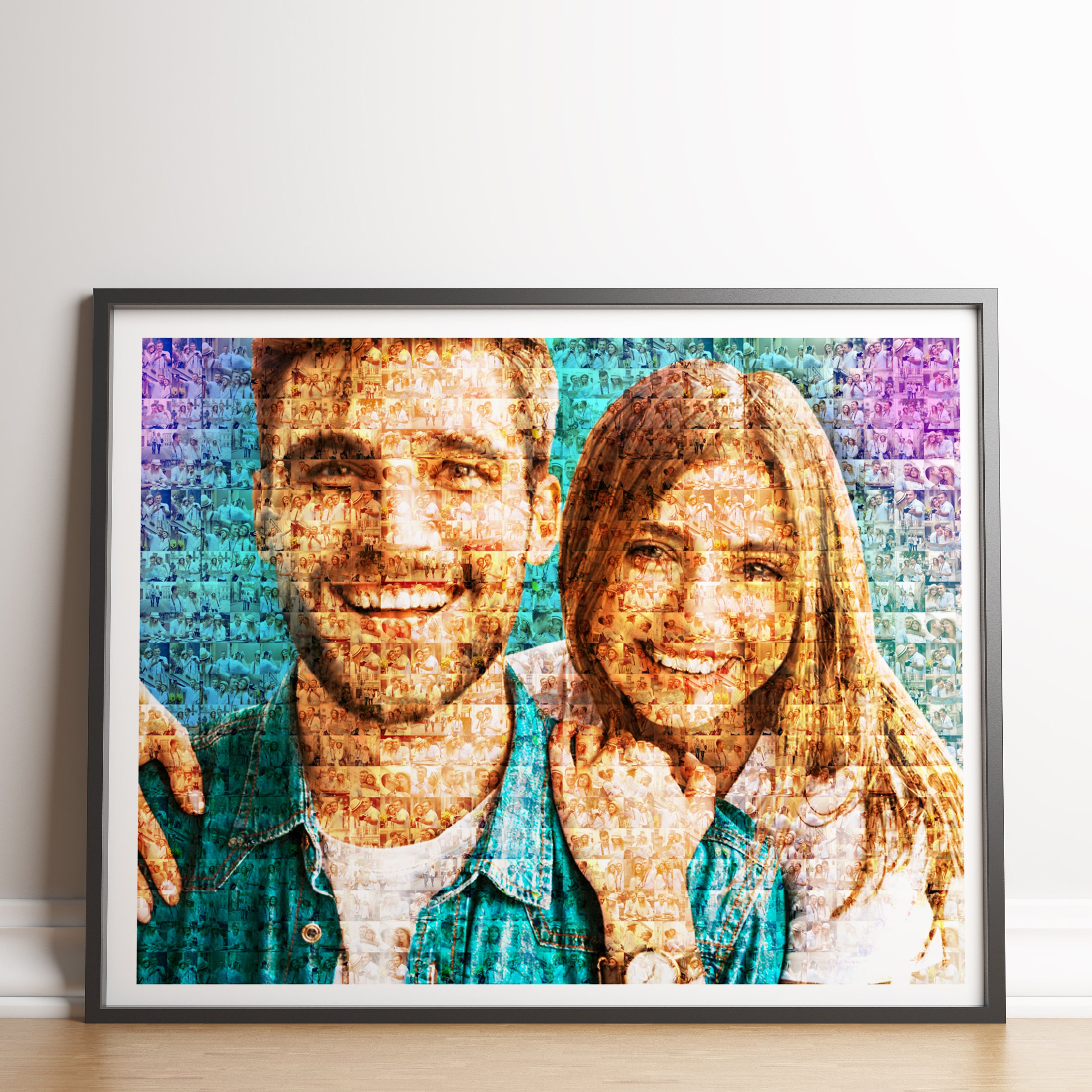 Fotomosaik Mosaik Fotocollage Mosaikfoto 1. Jahrestag | Etsy