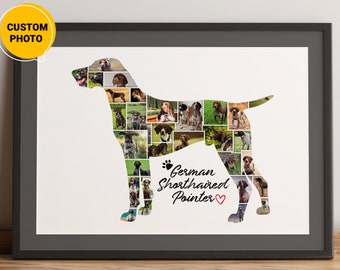 German Shorthaired Pointer Photo Gift, Dog Multiple Photo, Dog  Photo Gift, Personalized Gift, Gsp Gift, Dog Mom  - Christmas Gifts