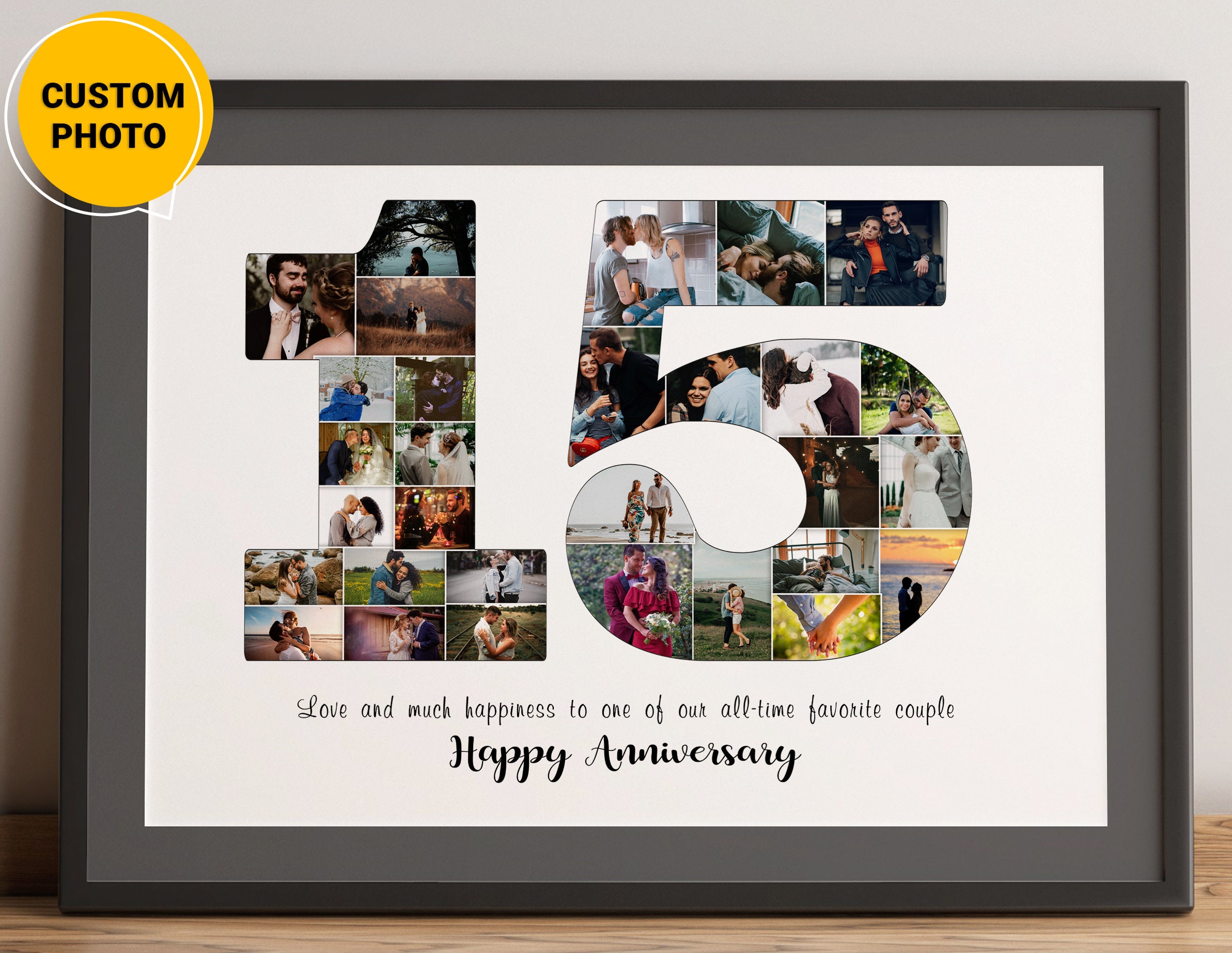 15th wedding anniversary 15th anniversary gift for him 15 anniversary