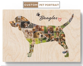 Personalized Beagle Gifts Beagle Dog Art Photo Collage Beagle Mom Beagle Baby Beagle Art Pet Loss Gifts Dog Gifts For Pet Sitters