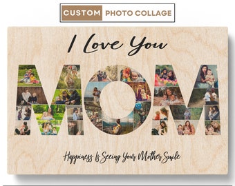 Mothers Day Gift From Daughter Personalize Mothers Day Gift From Son  Mothers Day Picture Ideas  Mom Photo Collage Mothers Day Gifts