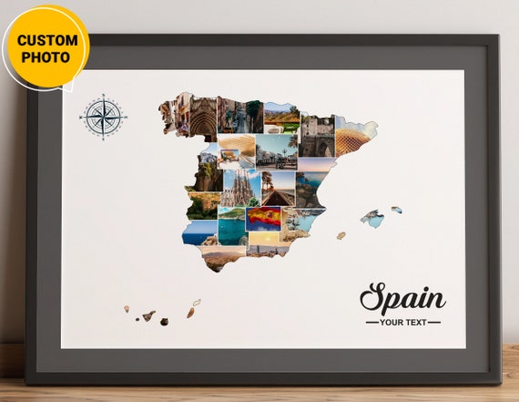 Map of Spain Spain Poster Spain Print Spanish Art Prints - Etsy
