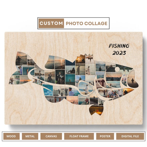 Buy Fishing Collage Online  Personalized Fishing Gifts Online