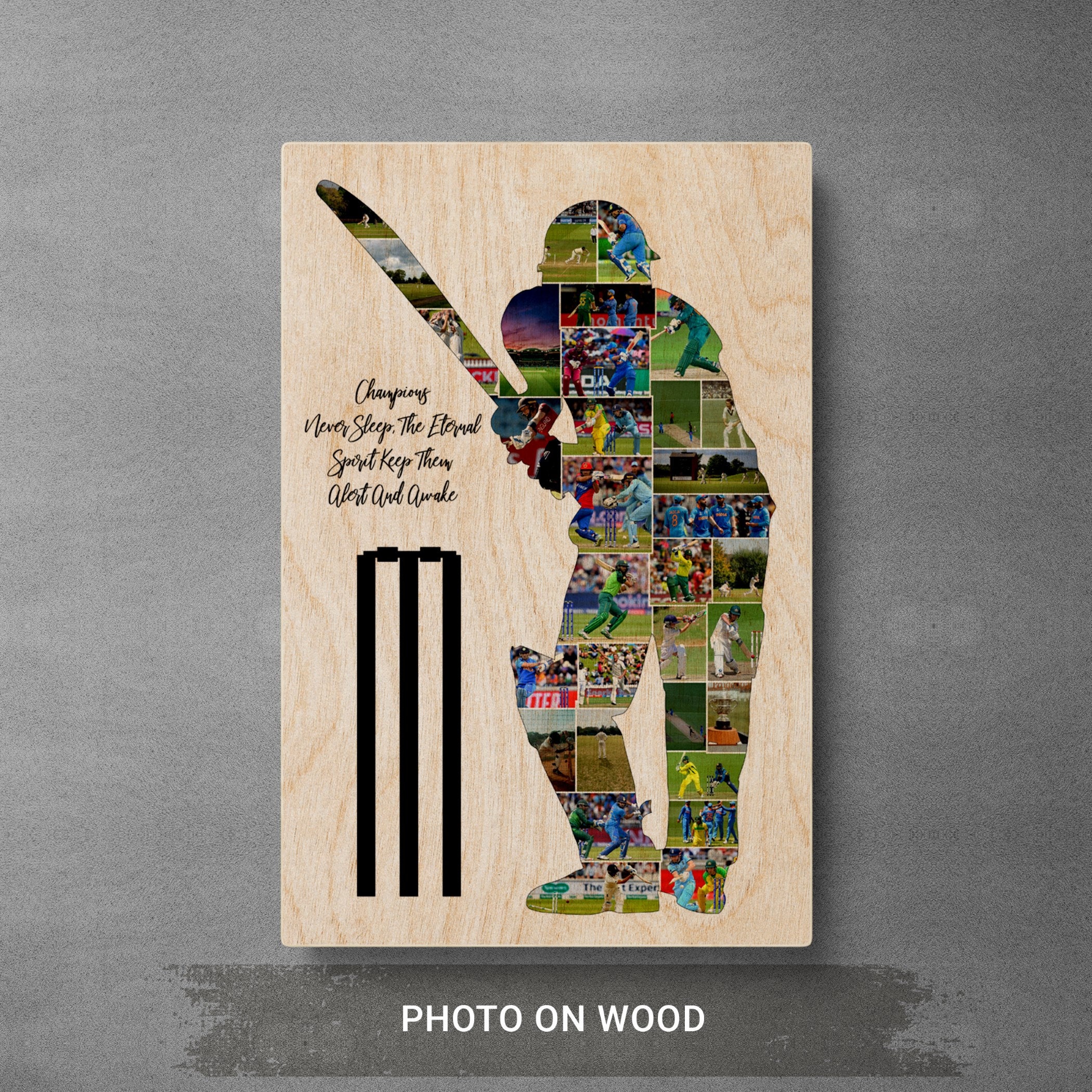 Cricket Photo Collage Cricket Gifts For Dad Cricket Gifts Etsy