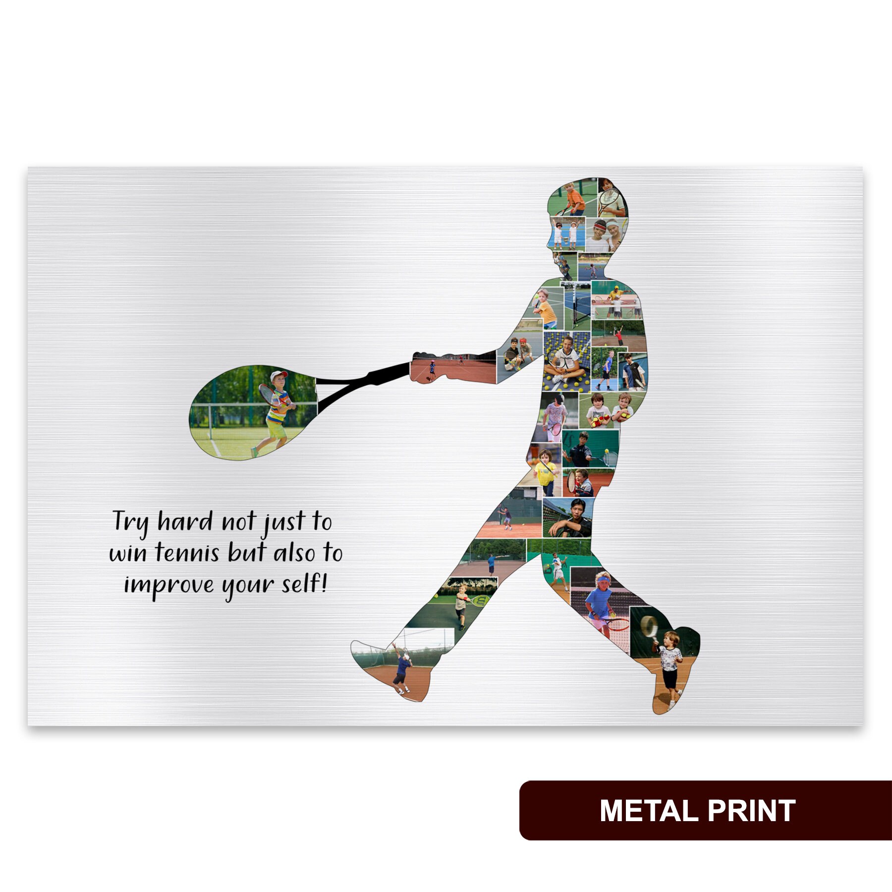 Personalized Tennis Gifts for Him Photo Collage Tennis Gifts Etsy