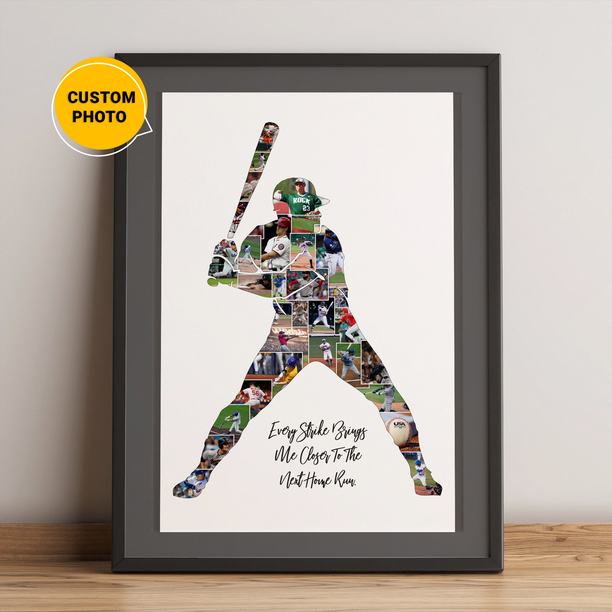 Custom Baseball Art Perfect for Mancaves