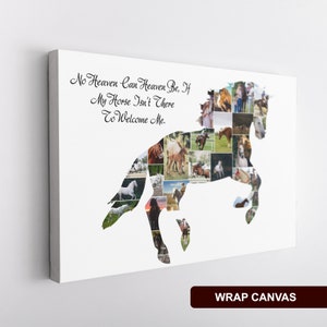 Horse lover's gift with personalized photo collage.