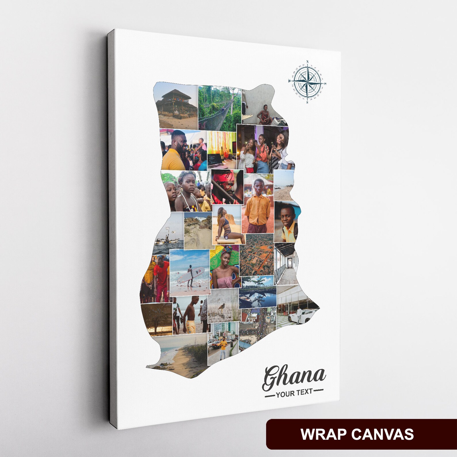 Ghana Wall Art Ghana Art Ghana Wall Decor Ghana Travel Etsy