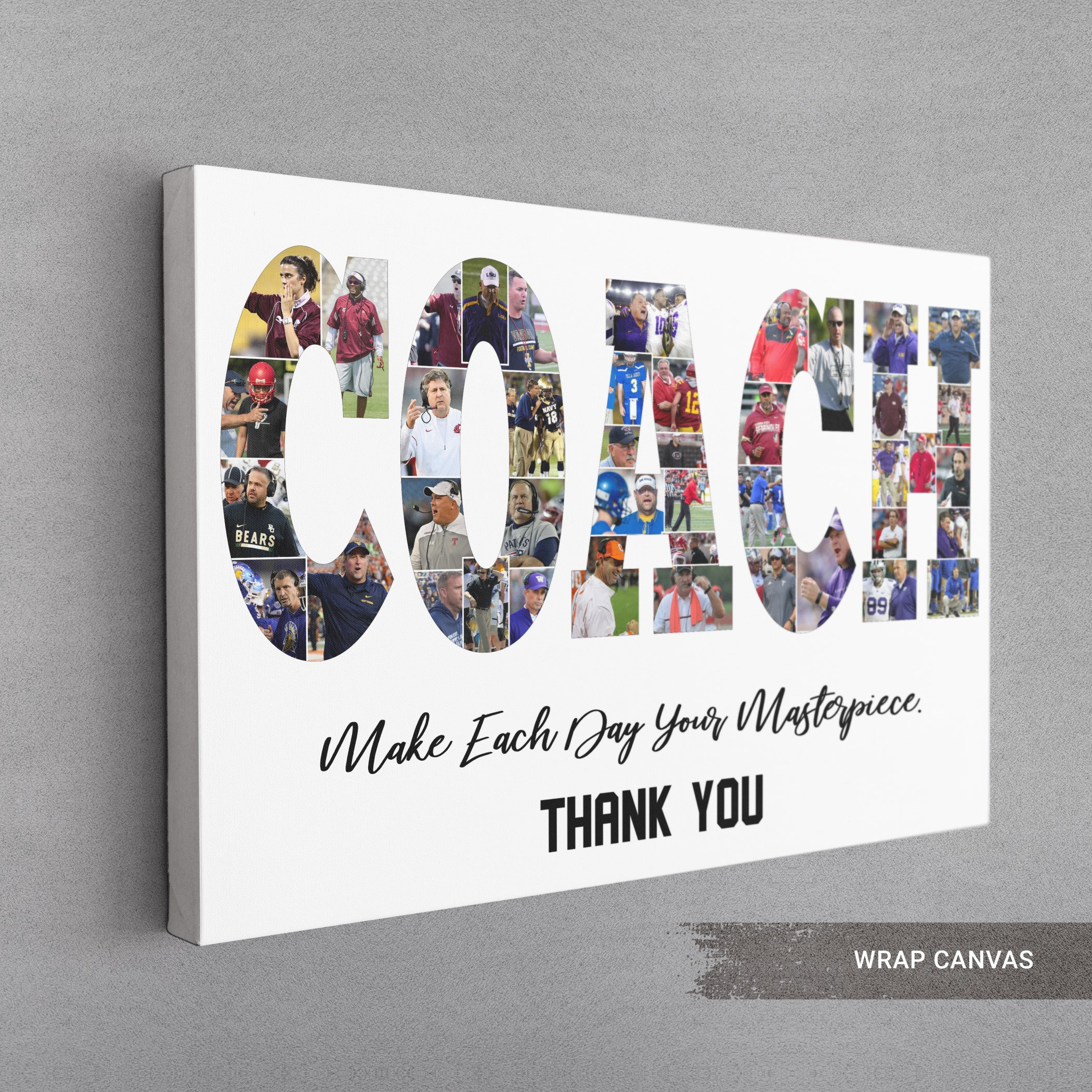 Coach Photo Collage Football Coach Gift Basketball Coach Etsy