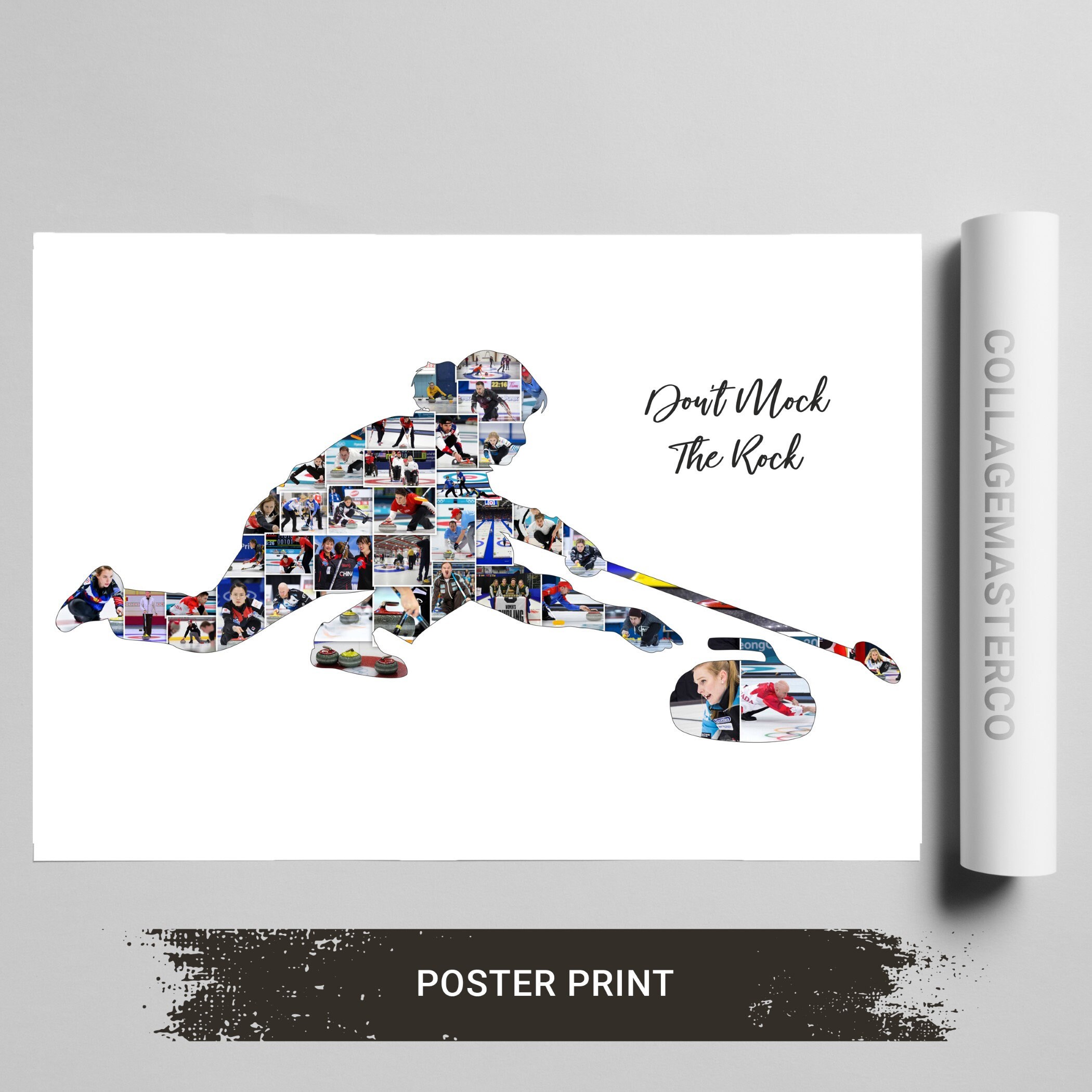 Curling Photo Curling Poster Paper Curling Art Curling Etsy