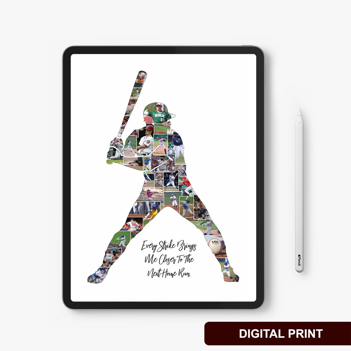 Personalized Baseball Canvas Art Baseball Team Gift Gifts Etsy