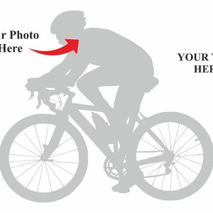 Bicycle photo gift with a customised touch for cycling enthusiasts.
