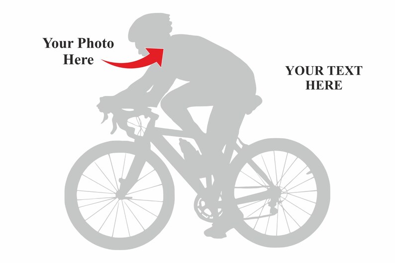 Bicycle photo gift with a customised touch for cycling enthusiasts.