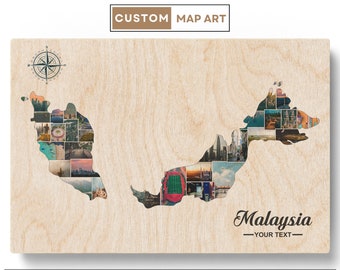Malaysia Art  Malaysia Print  Malaysia Poster  Malaysia Wall Art  Malaysia Gift  Malaysia Map  Malaysia Map Art - Christmas Gifts