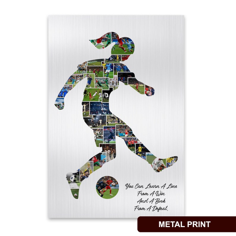 Football Photo Collage Gifts for Football Lovers Soccer Etsy