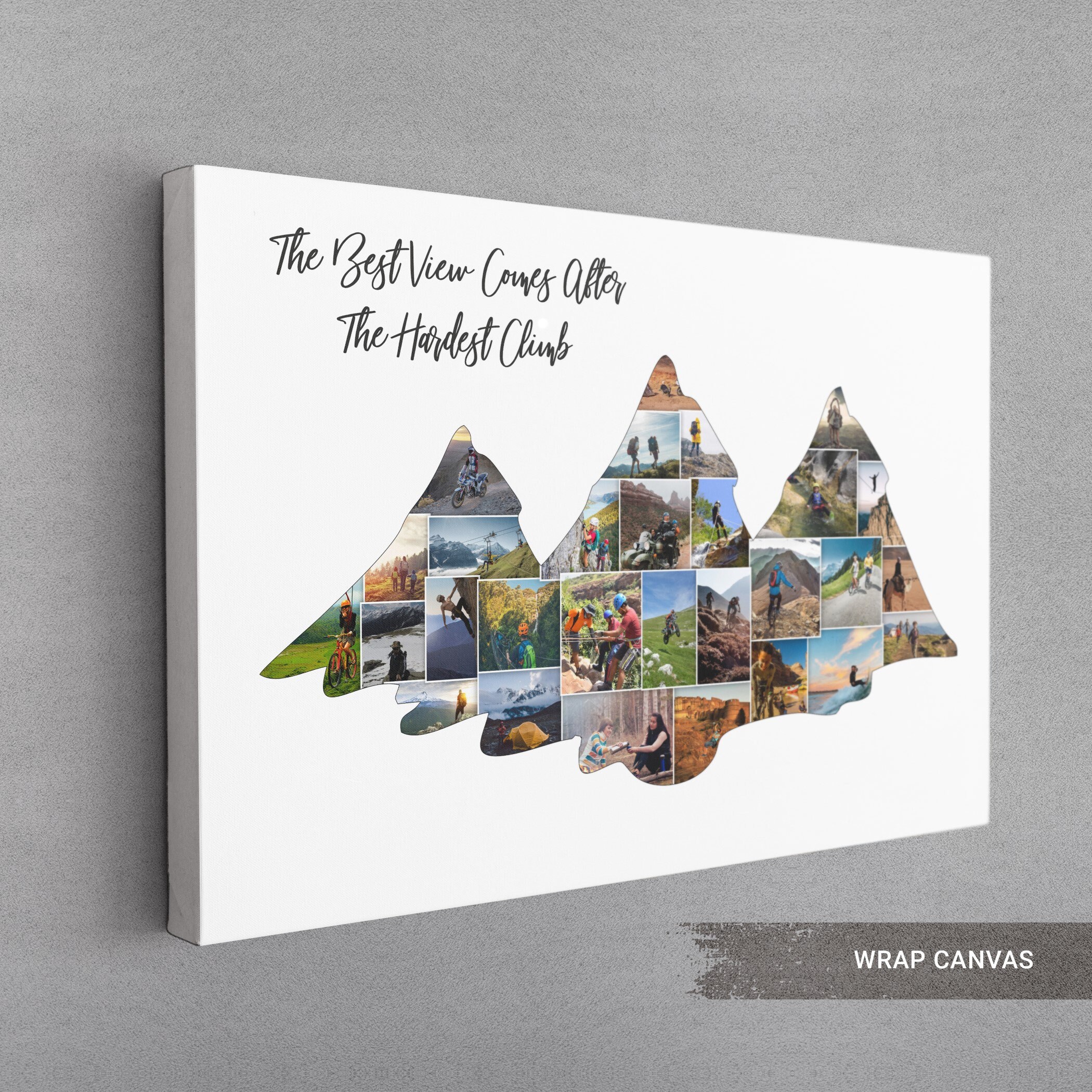 Mountain Photo Collage Mountain Climbing Sport Gift Etsy