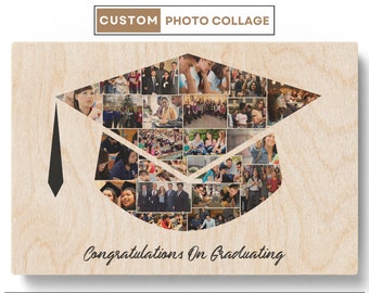 Custom Graduation Cap Topper Teacher Preschool Graduation Gifts For Friends Nursing School Graduation Photo Collage Gifts