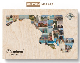 Maryland Gifts  Maryland Decor  Maryland Print  Maryland Wall Decor  Maryland Wall Art  Maryland Wood  Maryland Metal - Christmas Gifts