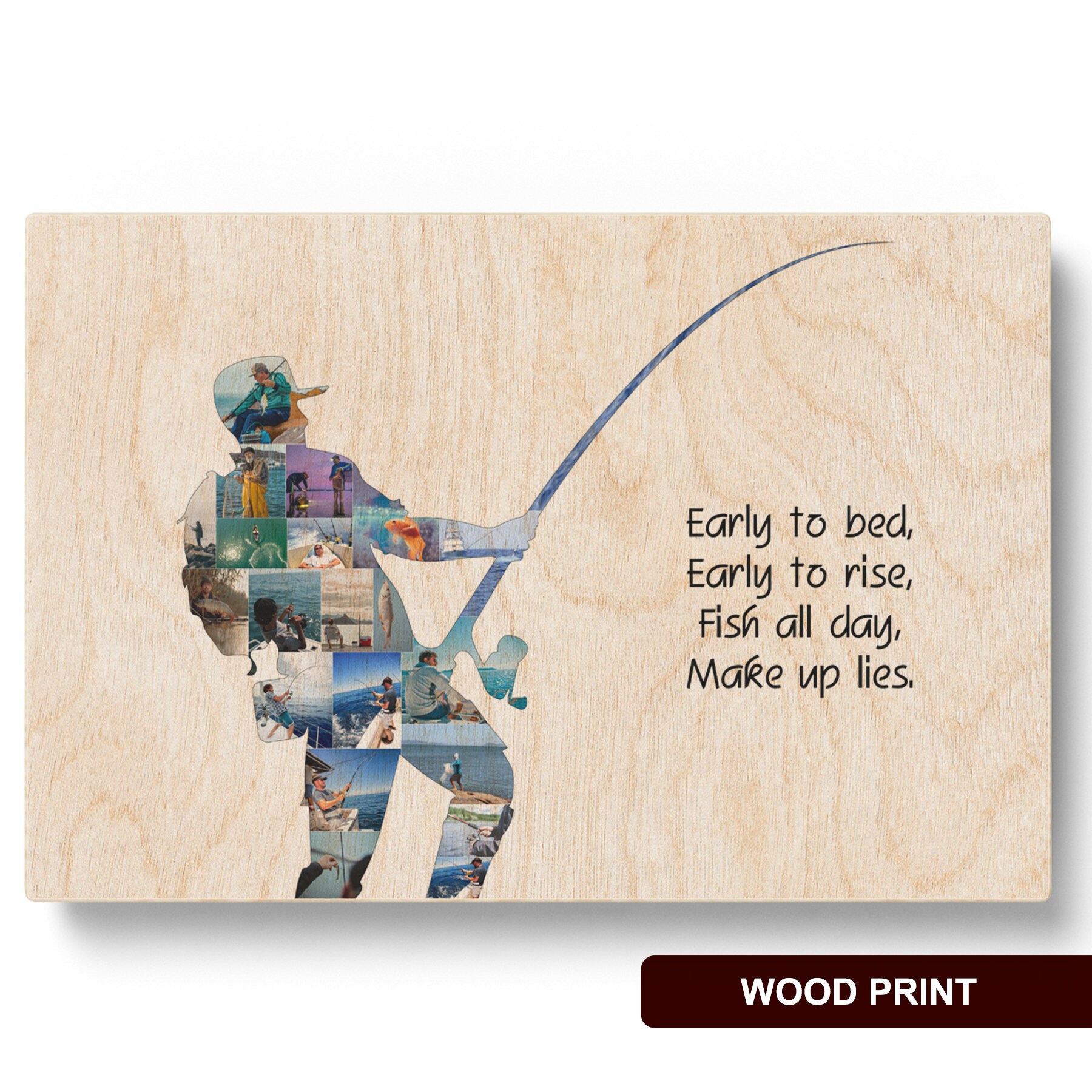 Personalized Dad Fishing Gifts for Fisherman Fishing Memorial Picture Collage  Gift Fathers Day Fishing Gift Fishing Gifts for Husband -  Norway