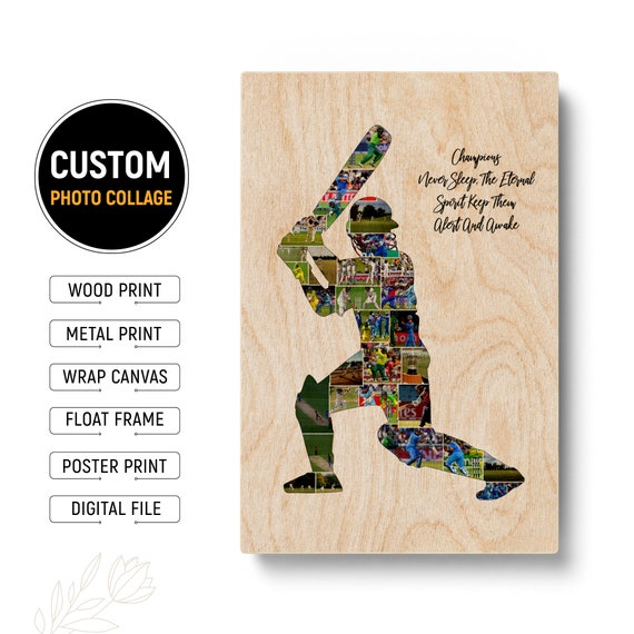 Buy Unique Custom Cricket-Themed Photo Collage Gift For Men Online In  USA/UK – CollagemasterCo