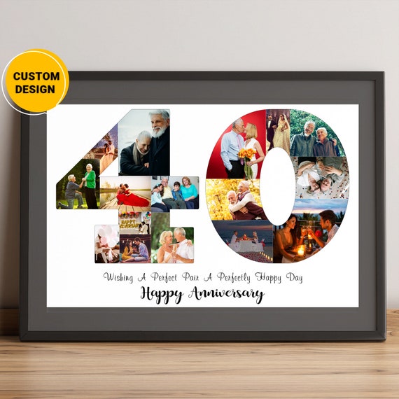 40th Anniversary Gift for Parents 40th Wedding Anniversary Etsy