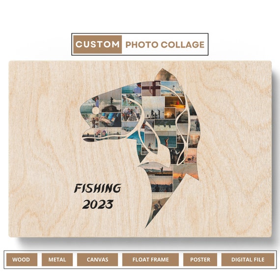 Personalized Fly Fishing Gifts for Women Fishing Photo Collage