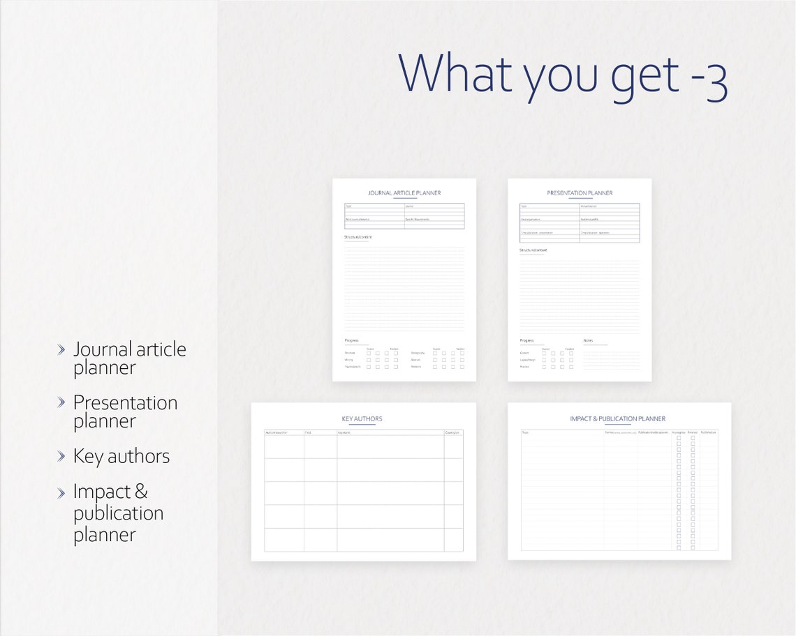 Phd Study Pack: 27 Pdfs 2 Excel Sheets to Plan Your Graduate | Etsy