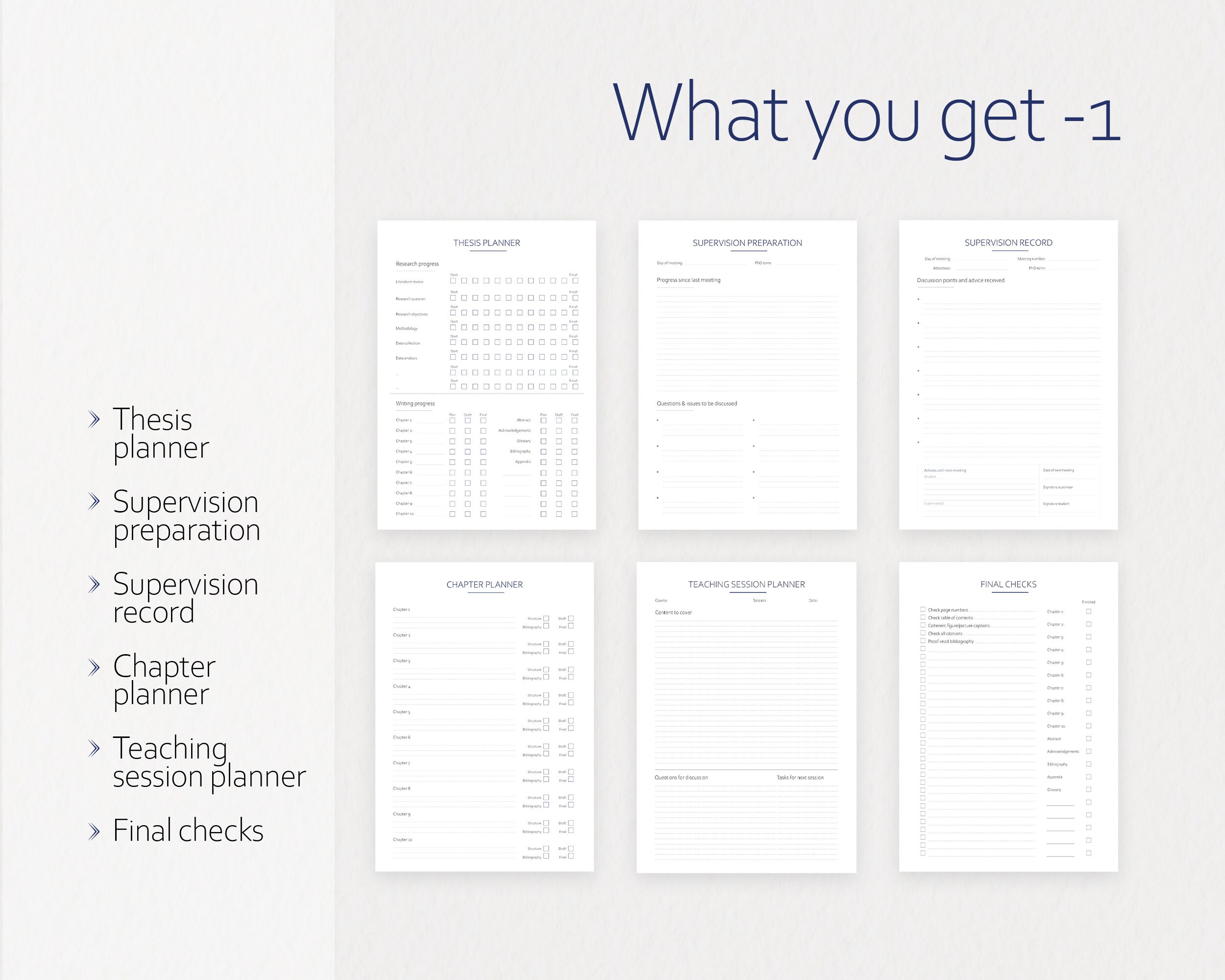 Phd Study Pack: 27 Pdfs 2 Excel Sheets to Plan Your Graduate | Etsy
