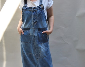 Maxi Dungaree Dress - Etsy UK
