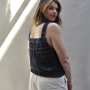 Denim Pinafore vest image 6