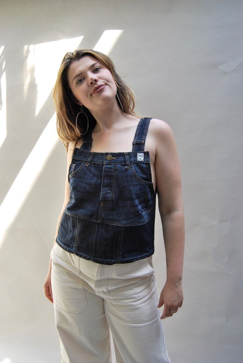 Denim Pinafore vest image 1