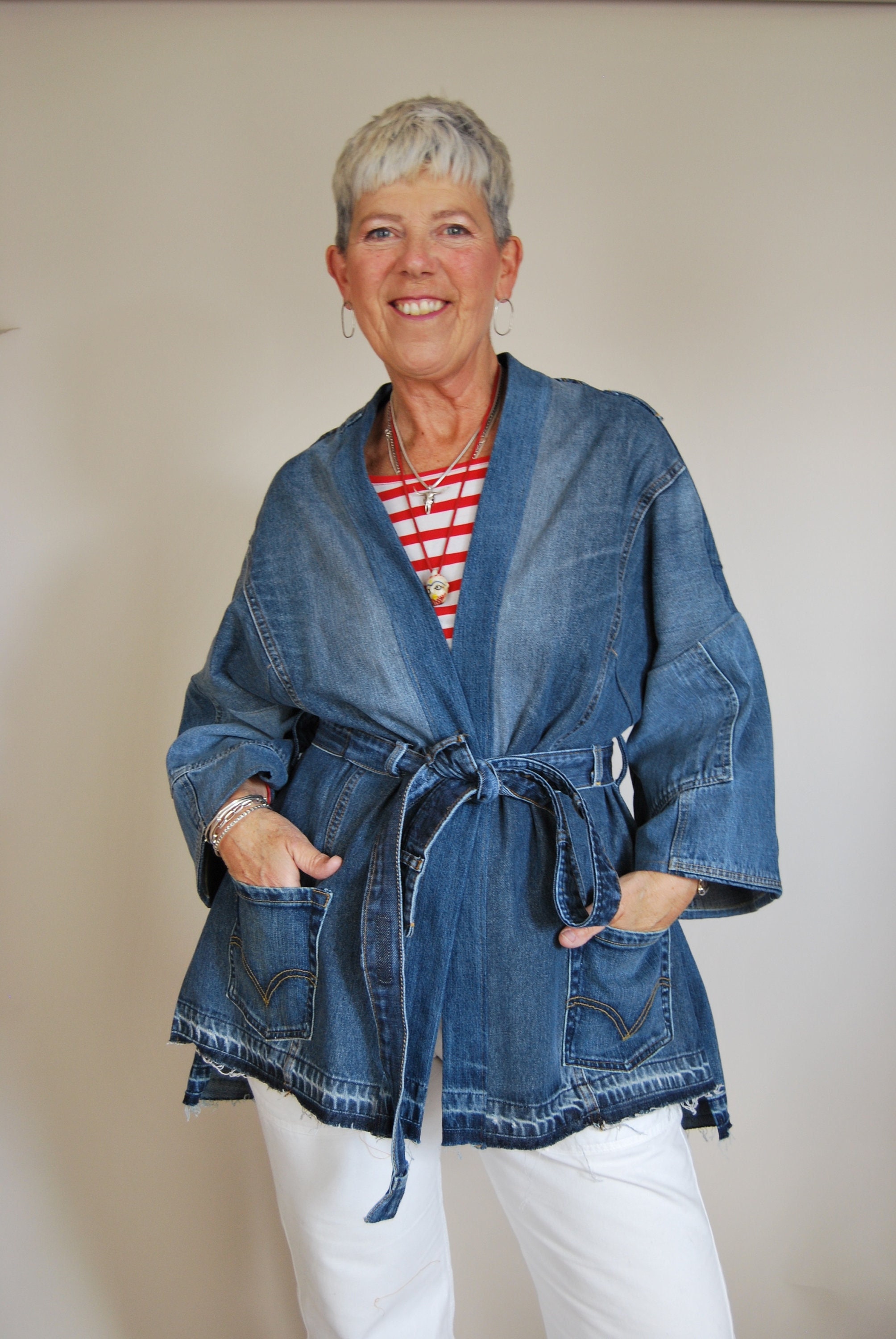 Denim Kimono Jacket - Etsy Denim Kimono Jacket - Etsy
