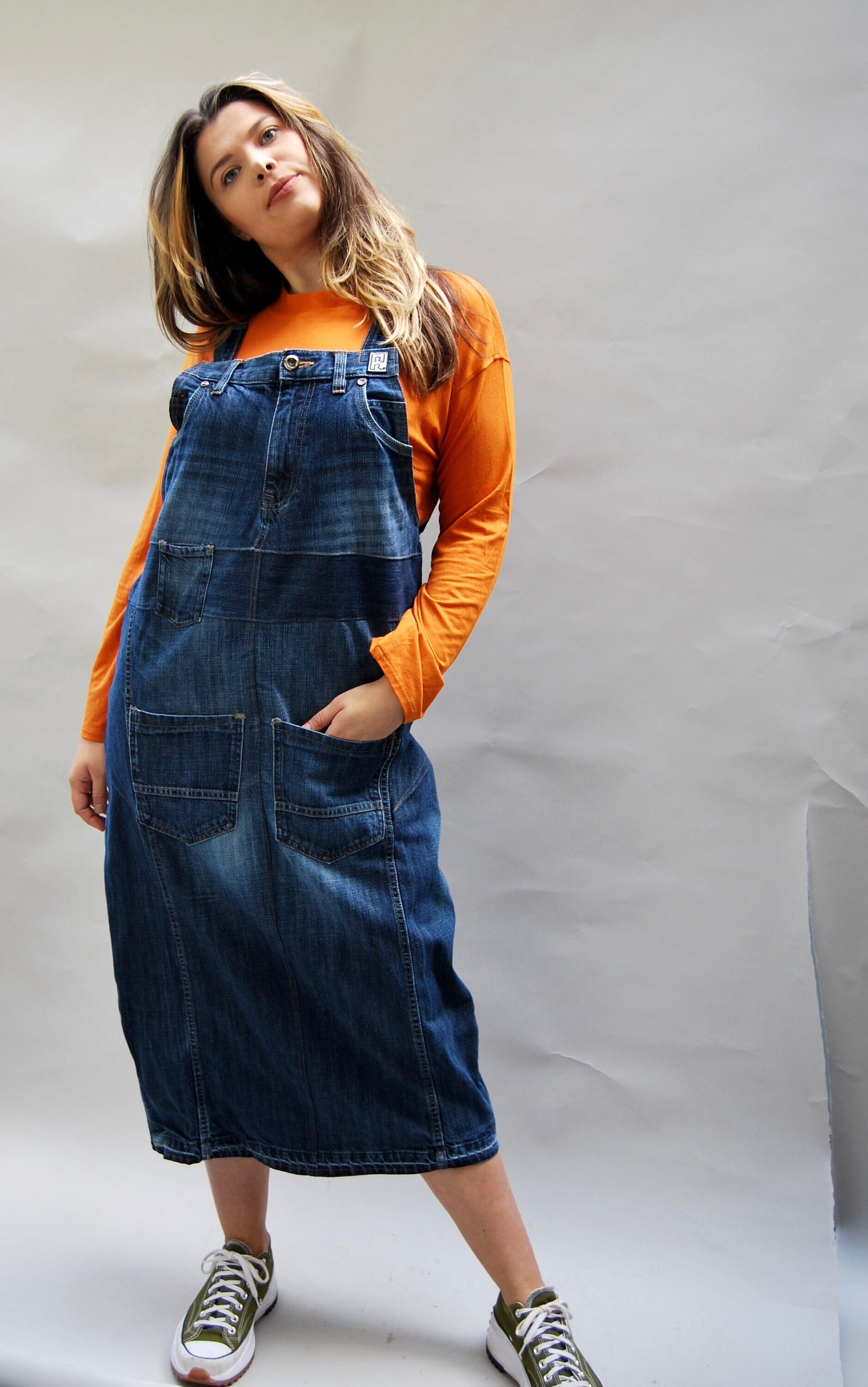 Maxi Dungaree Dress - Etsy UK
