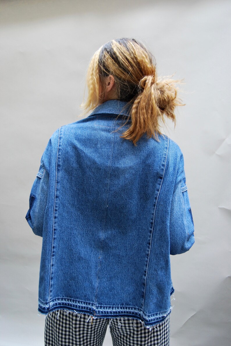 Unisex Denim collared jacket