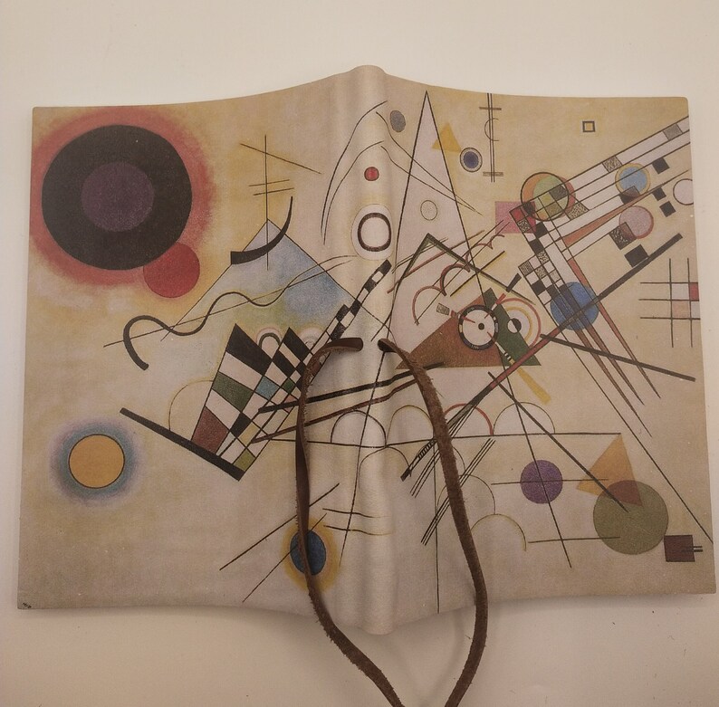Hand-printed leather notebook, Kandinsky, Composition VII image 5