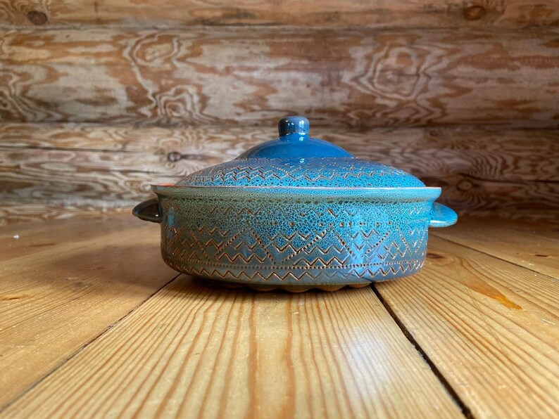 Clay pot for cooking Clay cookware Casserole dish with lid Etsy