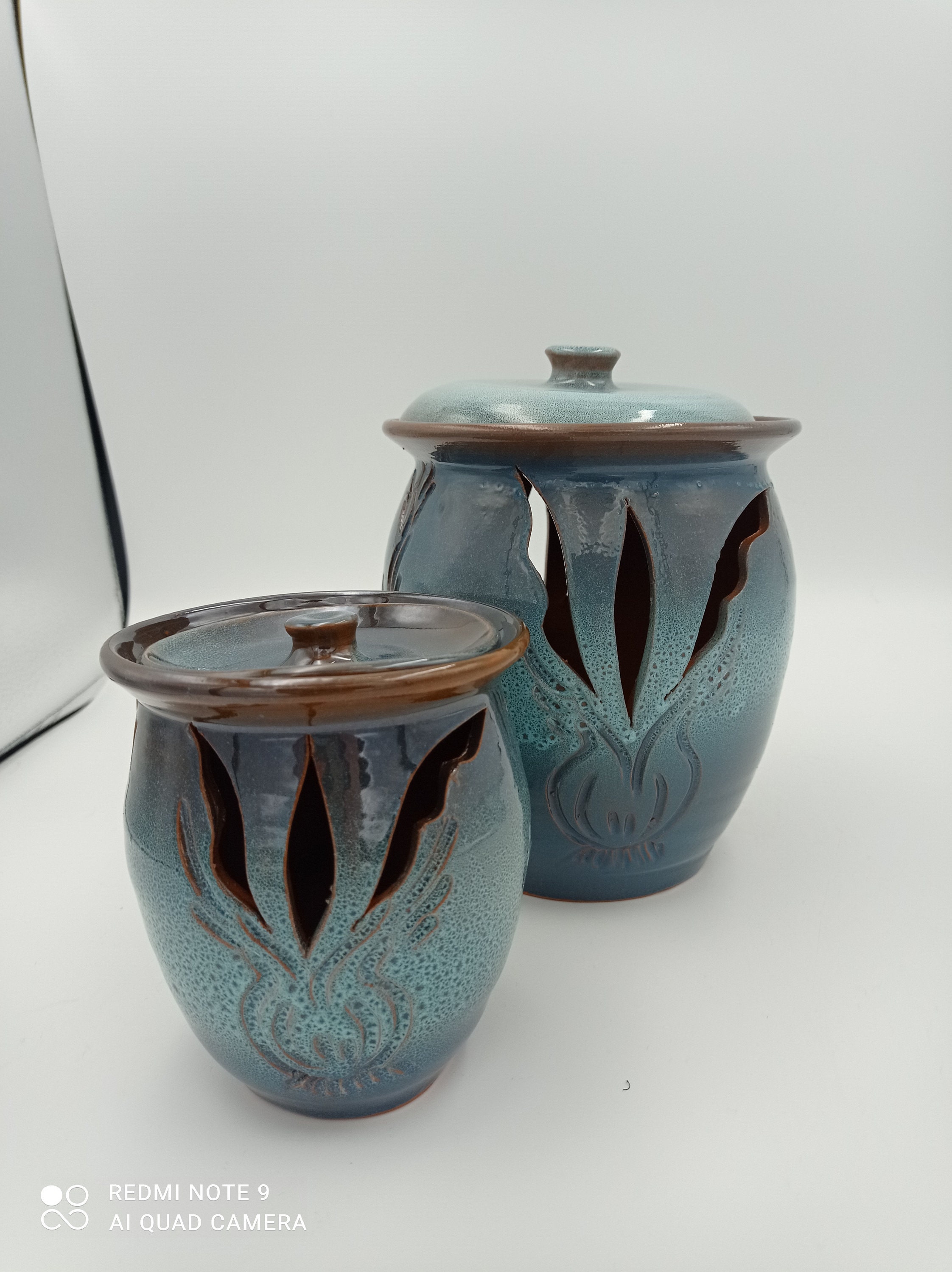 Garlic pot Garlic jar Pottery garlic keeper Onion Etsy